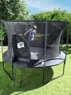 TP Toys 10ft Genius Round Trampoline - view 2, Black