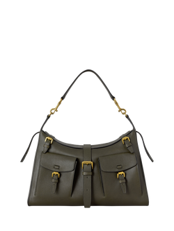 Mulberry Roxanne Leather Shoulder Bag, Juniper Green, Juniper Green