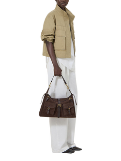 Mulberry Roxanne Shoulder Bag, Chocolate - view 2, Chocolate