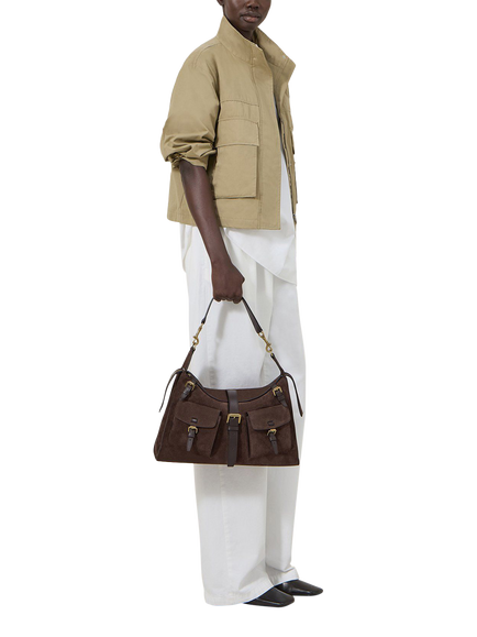 Mulberry Roxanne Shoulder Bag, Chocolate - view 2, Chocolate