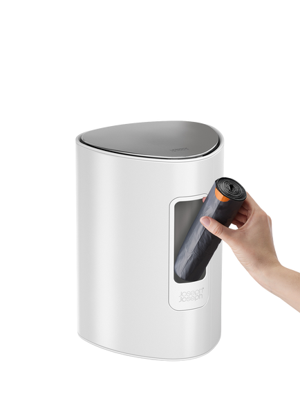 Joseph Joseph Easystore Pedal Bin, White, 5L - view 2, White