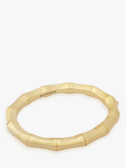 AllSaints Bamboo Bangle, Gold, Gold