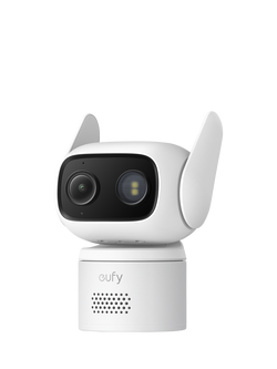 eufy C31 Full HD Pan Tilt Wired Smart Security Camera, White, White