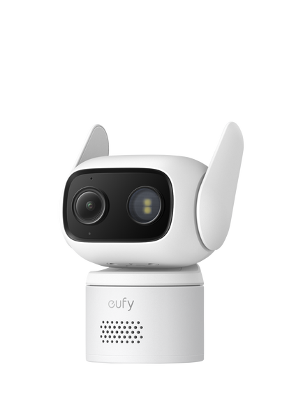 eufy C31 Full HD Pan Tilt Wired Smart Security Camera, White, White