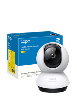 TP-Link Tapo C220 2K QHD Indoor Pan & Tilt AI Smart Security Camera, White - view 2, White