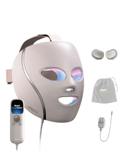 Shark CryoGlow Under-Eye Cooling & LED Anti-Ageing & Blemish Repair Mask, Spa Pink, Spa Pink