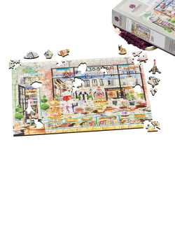 Wentworth Wooden Puzzles Bonjour Paris! Jigsaw Puzzle, 600 Pieces - view 2, Multi