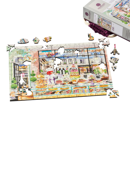 Wentworth Wooden Puzzles Bonjour Paris! Jigsaw Puzzle, 600 Pieces - view 2, Multi