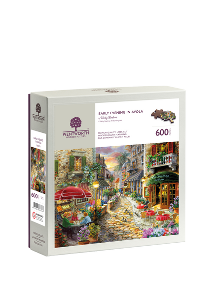 Wentworth Wooden Puzzles Early Evening in Avola Jigsaw Puzzle, 600 Pieces - view 2, Multi