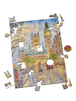 Wentworth Wooden Puzzles Palace of Westminster Jigsaw Puzzle, 300 Pieces - view 2, Multi