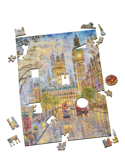 Wentworth Wooden Puzzles Palace of Westminster Jigsaw Puzzle, 300 Pieces - view 2, Multi