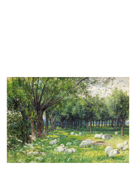 Wentworth Wooden Puzzles Sheep in an Orchard at Springtime Jigsaw Puzzle, 300 Pieces, Multi
