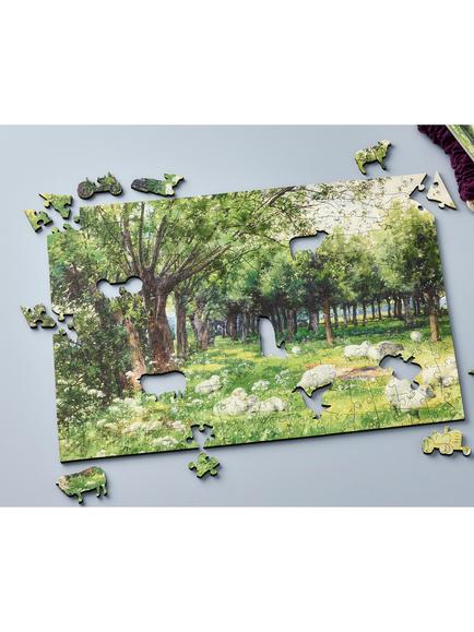 Wentworth Wooden Puzzles Sheep in an Orchard at Springtime Jigsaw Puzzle, 300 Pieces - view 2, Multi