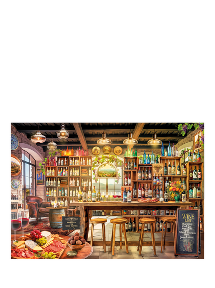 Wentworth Wooden Puzzles The Wine Tasting Room Jigsaw Puzzle, 300 Pieces, Multi