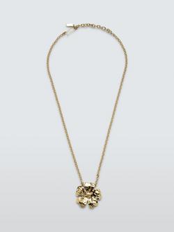 Completedworks x John Lewis Gold Flower Chain Necklace, Gold, Gold