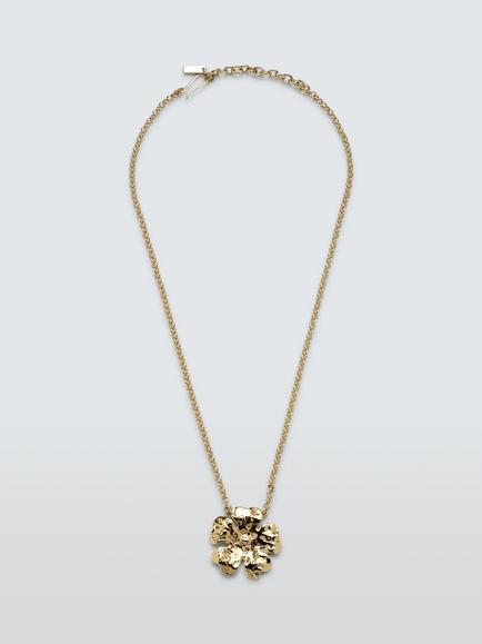 Completedworks x John Lewis Gold Flower Chain Necklace, Gold, Gold