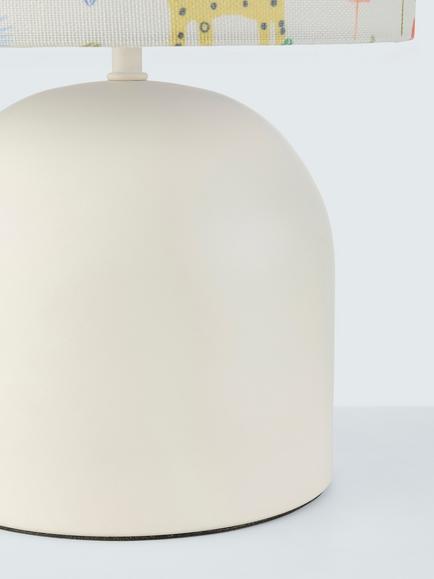 John Lewis Bold Safari Bedside Lamp, White Multi - view 2, White Multi