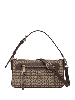 DKNY Bryant Park Top Zip Demi Crossbody Bag, Chino/Choc, Chino/Choc