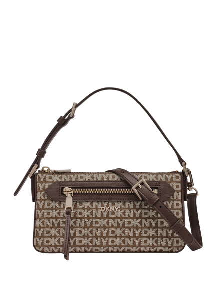 DKNY Bryant Park Top Zip Demi Crossbody Bag, Chino/Choc, Chino/Choc