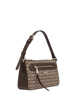 DKNY Bryant Park Top Zip Demi Crossbody Bag, Chino/Choc - view 2, Chino/Choc