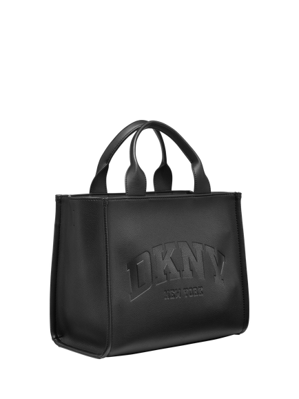 DKNY Hadlee Twin Handle Tote Bag, Black/Gold - view 2, Black/Gold