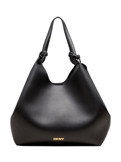 DKNY Paula Large Shopper Tote Bag, Black/Gold - view 2, Black/Gold