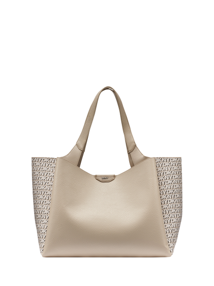 DKNY Willa Twin Handle Tote Bag, Light Taupe, Light Taupe