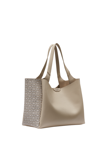 DKNY Willa Twin Handle Tote Bag, Light Taupe - view 2, Light Taupe