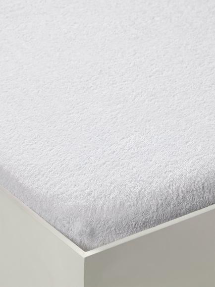 John Lewis Micro-Fresh® Waterproof Terry Towelling Mattress Protector, Cot, White