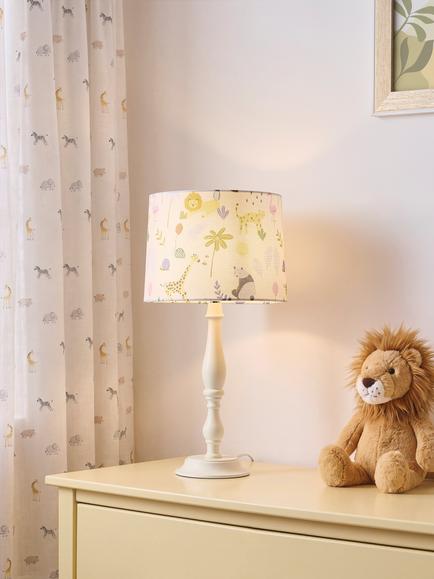 John Lewis Bold Safari Lampshade - view 2, White Multi