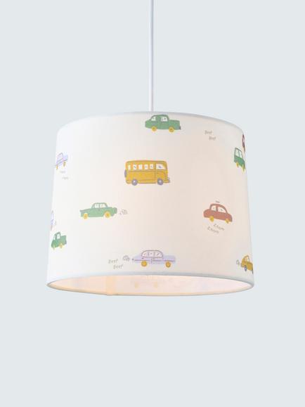 John Lewis Discovery Transport Lampshade, White Multi