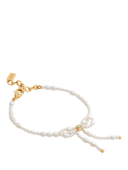Coach Bow Bracelet, Pearl, Pearl