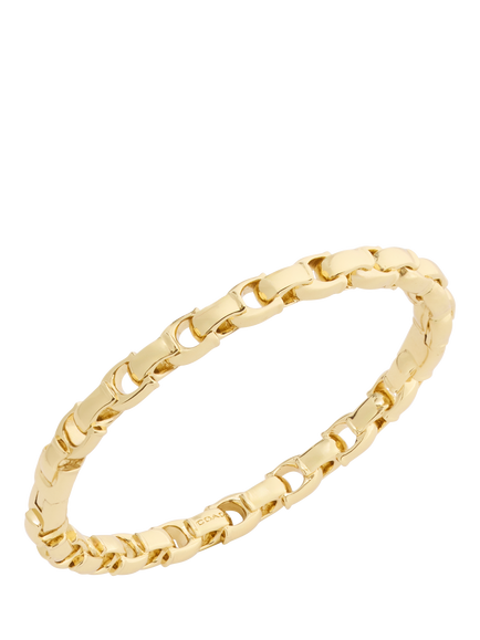 Coach Signature C Bangle Bracelet - view 2, Gold