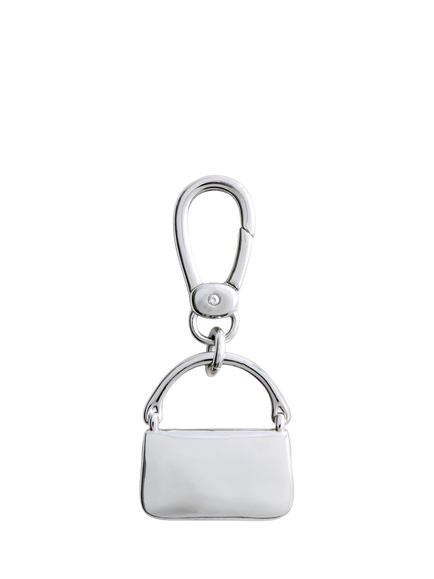 Coach Tabby Bag Charm, Silver - view 2, Silver