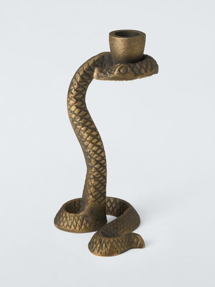 John Lewis Metal Snake Candleholder, Copper