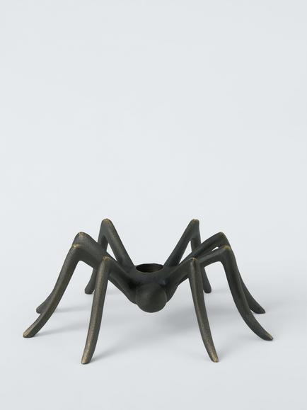 John Lewis Metal Spider Candleholder, Black
