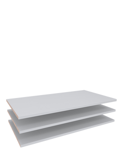 John Lewis Ascot / Newlyn / Osaka Wardrobe Internal Shelves, Set of 3, Pinstripe