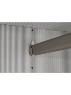 John Lewis Ascot / Aspen / Newlyn / Osaka Wardrobe Hanging Rail - view 2, Silver