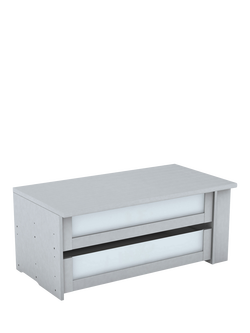 John Lewis Aspen Wardrobe Internal Drawers with Glass Fronts, Set of 2, 