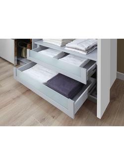 John Lewis Newlyn Wardrobe Internal Drawers with Glass Fronts, Set of 2 - view 2, 