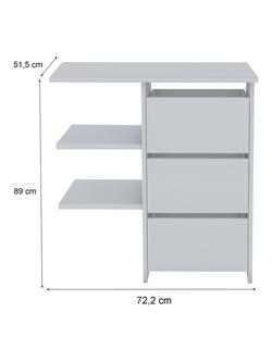 John Lewis Newlyn Wardrobe Internal Drawers, Set of 3 - view 2, Wood