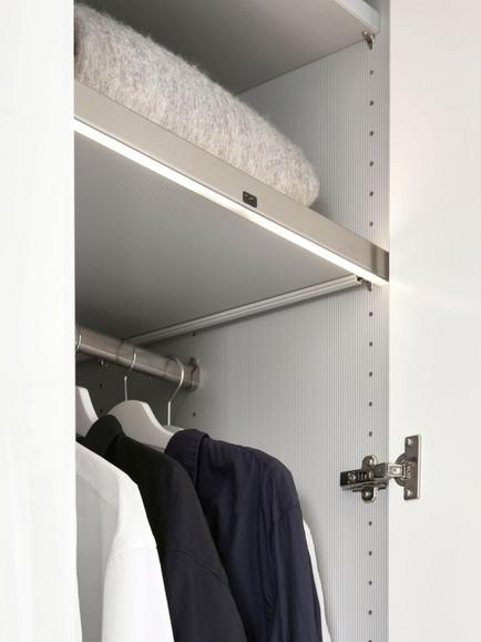 John Lewis Newlyn / Osaka Wardrobe LED Light Screens, Set of 2 - view 2, Black