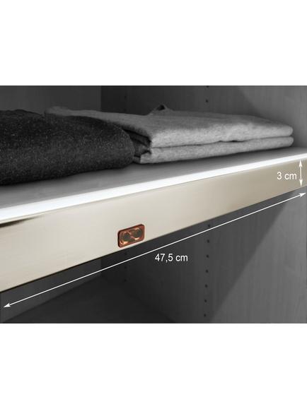 John Lewis Newlyn / Osaka Wardrobe LED Light Screens, Set of 2 - view 2, Black