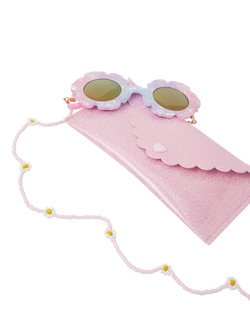 Accessorize Kids' Flower Sunglasses Set, Pink/Multi - view 2, Pink/Multi