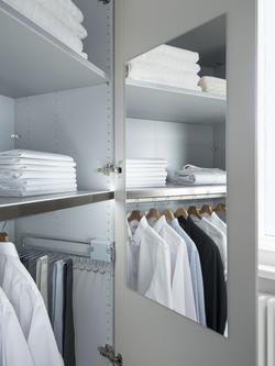 John Lewis Aspen Wardrobe Door Half Mirror, 80 x 36cm - view 2, Mirror