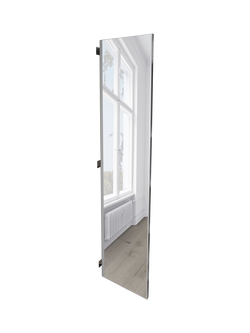 John Lewis Ascot/Newlyn Fold Out Full-Length Wardrobe Mirror, 173 x 36cm, Mirror