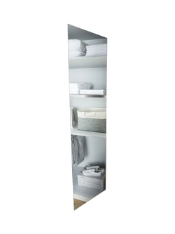 John Lewis Newlyn Wardrobe Door Full-Length Mirror, 173 x 36cm, Mirror