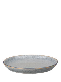 Denby Studio Grey Stoneware Dinner Coupe Plate, 26cm - view 2, Grey
