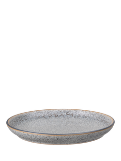 Denby Studio Grey Stoneware Medium Coupe Plate, 21cm - view 2, Grey
