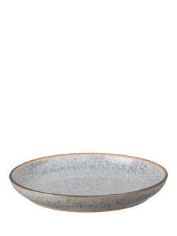 Denby Studio Grey Stoneware Small Coupe Plate, 17cm - view 2, Grey
